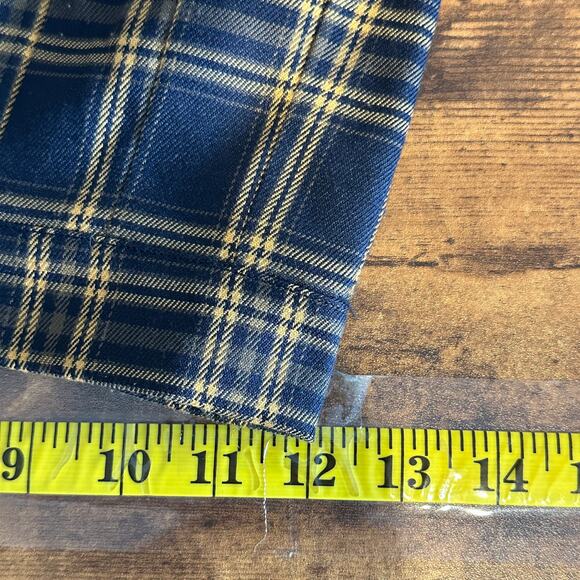 Full Tilt Plaid Pleated Mini Skirt XS Black Yellow Preppy Schoolgirl Academia - Picture 3 of 8